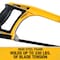 Stanley DeWalt 12 in. Carbon Steel Hacksaw Black/Yellow 1 pc DWHT20547L - alternate 4